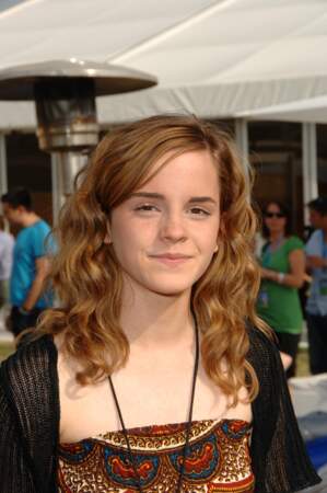 Emma Watson, cheevux longs, bouclés et blonds vénitiens en 2007