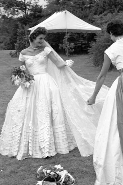 Le jour de son mariage en 1953 