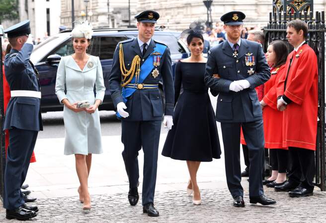 Centenaire de la Royal Air Force : Kate Middleton, le prince William, Meghan Markle, le prince Harry
