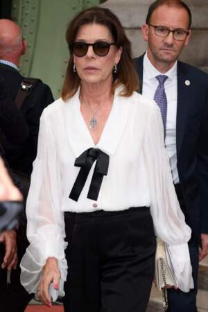 Caroline de Hanovre lors de la soirée-hommage à Karl Lagerfeld, à Paris, le 20 juin 2019.