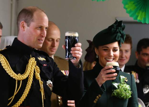 Pour la St Patrick, Kate Middleton et le prince Willaim ont trinqué à la Guinness !