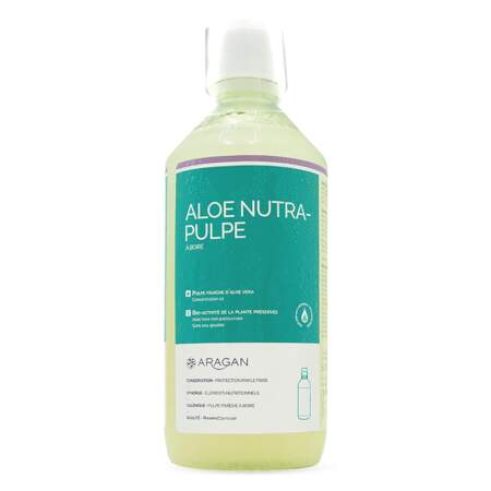 Aloe Nutra Pulpe, Aragan, 18,20 €, en pharmacies et parapharmacies