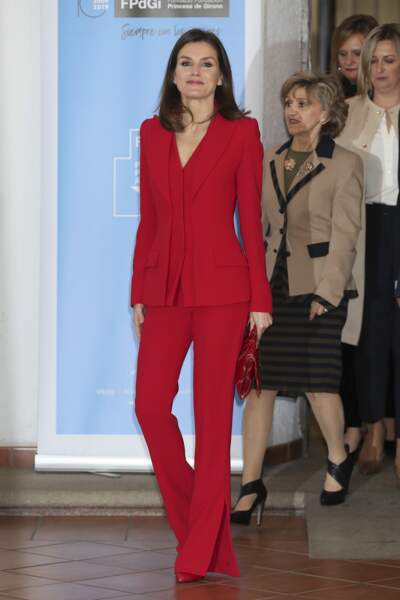 La reine Letizia d’Espagne à Cáceres le 6 mars pour la cérémonie de la Fondation Princesse de Gérone