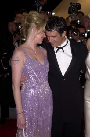 Mélanie Griffith et Antonio Banderas en 2002