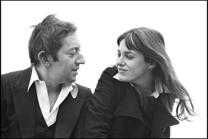 Jane Birkin et Serge Gainsbourg sur la croisette à Cannes en 1969