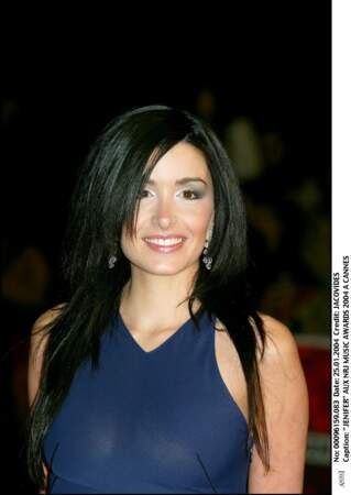 Jenifer et ses cheveux longs dégradés aux NRJ Music Awards en 2004 