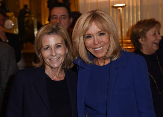 Brigitte Macron et Claire Chazal, très complices à Paris