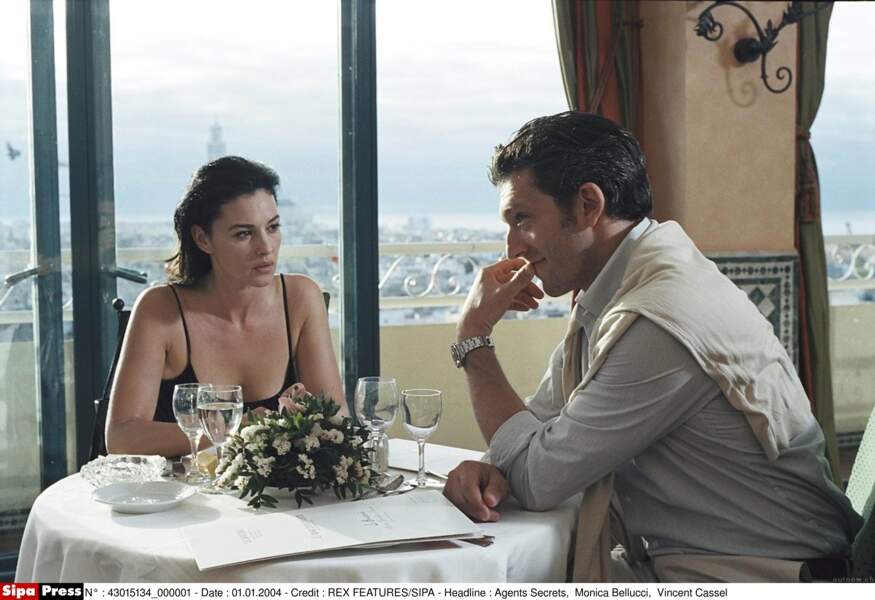 Monica Bellucci et Vincent Cassel dans Agents Secrets en 2004