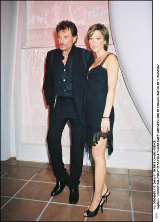 Johnny Hallyday et Laura Smet à Paris en 2003
