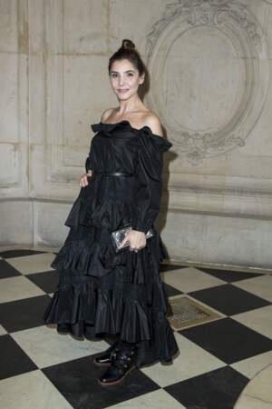 Clotilde Courau en robe longue noire