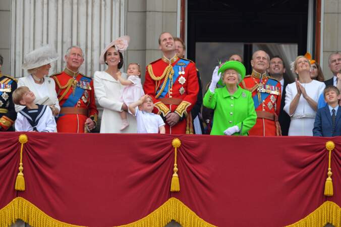 Queen's 90th Birthday - Trooping The Colour Ceremony - Balcony