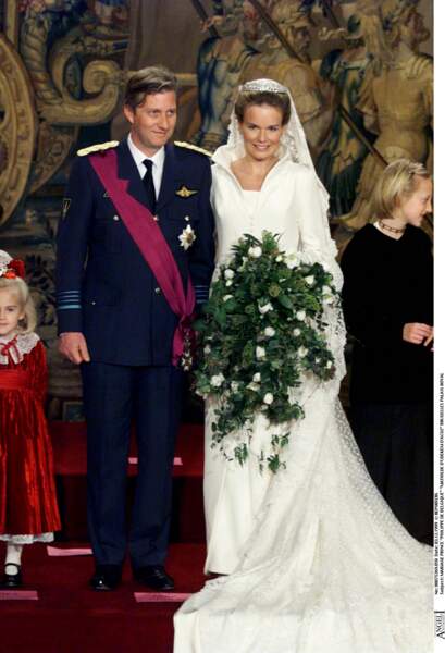 Mariage de Philippe et Mathilde de Belgique le 3 décembre 1999 à Bruxelles