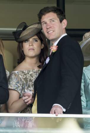 La princesse Eugenie d'York et son futur mari Jack Brooksbank à la course hippique Royal Ascot 2015
