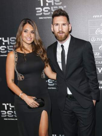 Lionel Messi et sa compagne Antonella Roccuzzo.
