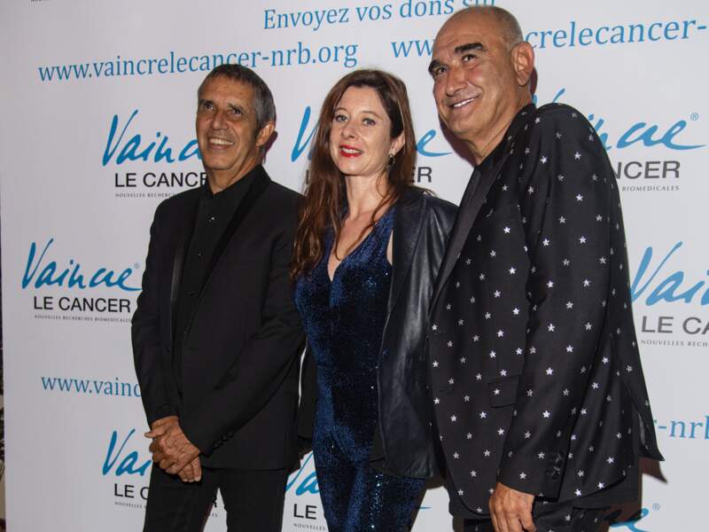 Julien Clerc et sa femme Hélène Grémillon en compagnie de Pascal Nègre