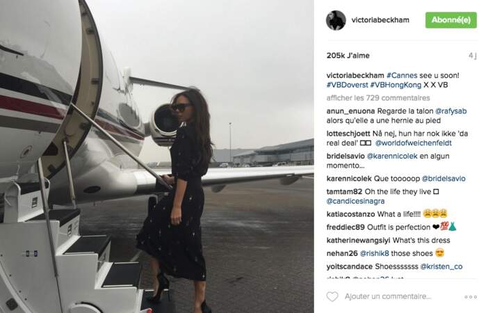 Victoria Beckham en route pour Cannes