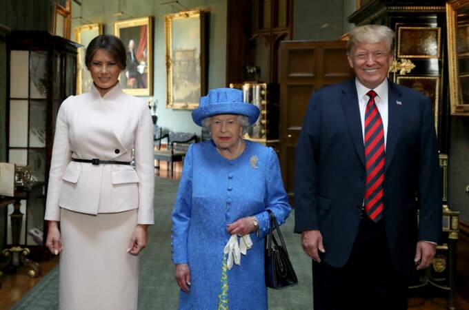 Mélania Trump au Château de Windsor le 13 juillet 2018