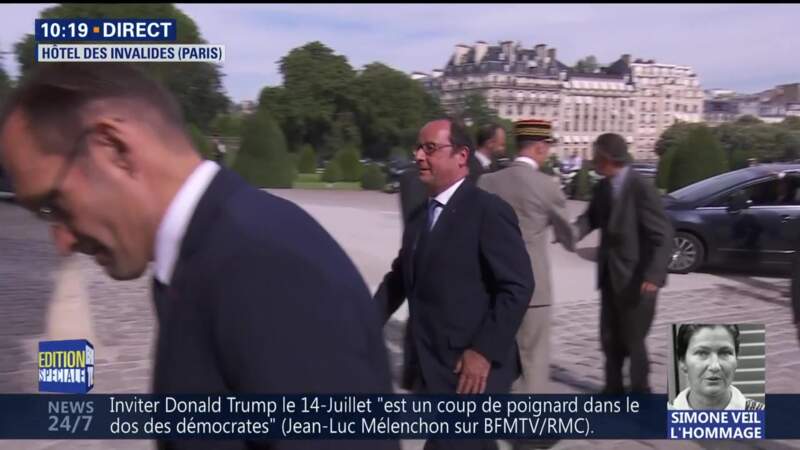 Obsèques de Simone Veil : l'ancien président François Hollande