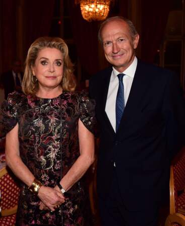 Catherine Deneuve et Jean-Paul Agon (Président Directeur Général L'Oréal)