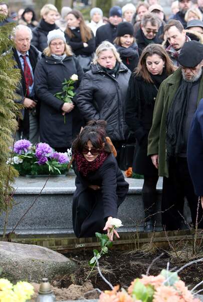 Sophie Marceau aux obsèques d'Andrzej Zulawski