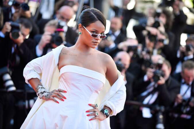 Sur le tapis rouge cannois, Rihanna arborait des pièces phares de la Haute Joaillerie Rihanna Loves Chopard