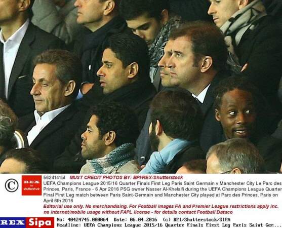 Nicolas Sarkozy, Nasser Al-Khelaïfi, Jamel Debbouze et Gaël Monfils 
