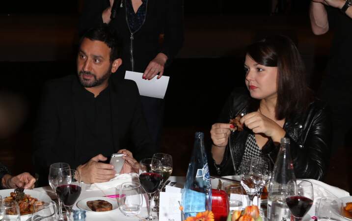 Cyril Hanouna et sa compagne Émilie, à la soirée de la Fédération Internationale des Droits de l'homme en 2013