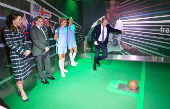 Kate Middleton et le Prince William en visite au National Football Museum de Manchester