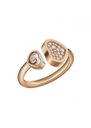 Bague en or rose et diamants, Chopard - 2790€