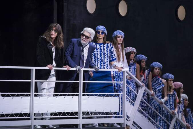 Le décor marin incroyable du défilé Chanel imaginé par Karl Lagerfeld au Grand Palais