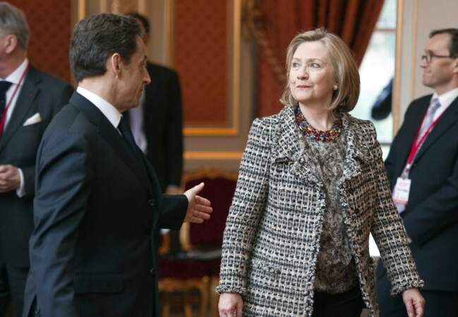 Nicolas Sarkozy et Hilary Clinton