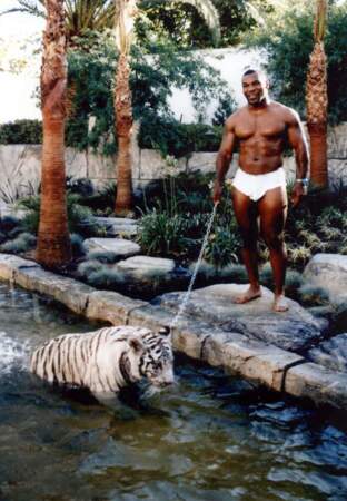 Mike Tyson et son célèbre tigre blanc