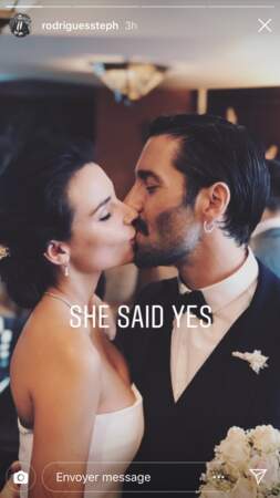 "Elle a dit oui" s'est enthousiasmé Stéphane Rodriguez après son mariage avec Jade Leboeuf