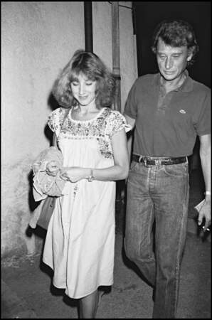 Johnny Hallyday et Nathalie Baye sur la Côte d'Azur en 1983
