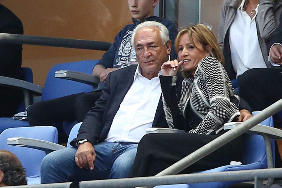 Dominique Strauss Kahn et Myriam L'Aouffir, amoureux au stade de France en 2015