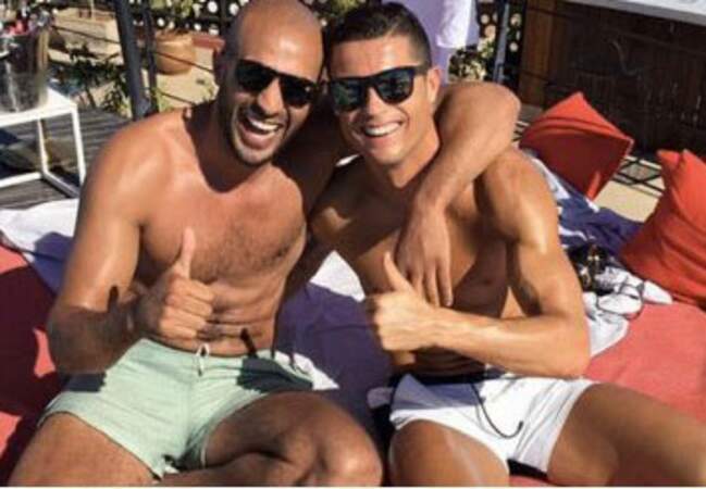 Cristiano Ronaldo et le kick-boxeur marocain Badr Hari 