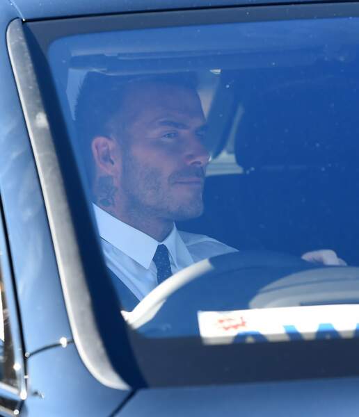 David Beckham arrive à la cérémonie des Queen's young leaders awards