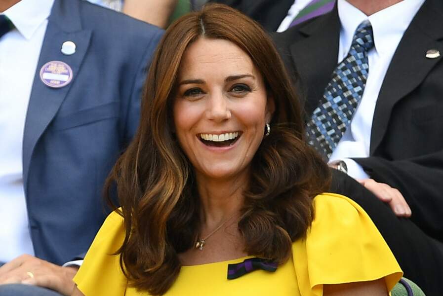 Kate Middleton, la Duchesse de Cambridge, lors du tournoi de tennis de Wimbledon.