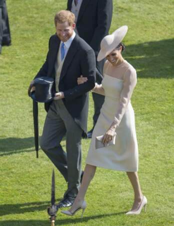 Le prince Harry et Meghan Markle pour les 70 ans du prince Charles au palais de Buckingham à Londres le 22 mai 2018