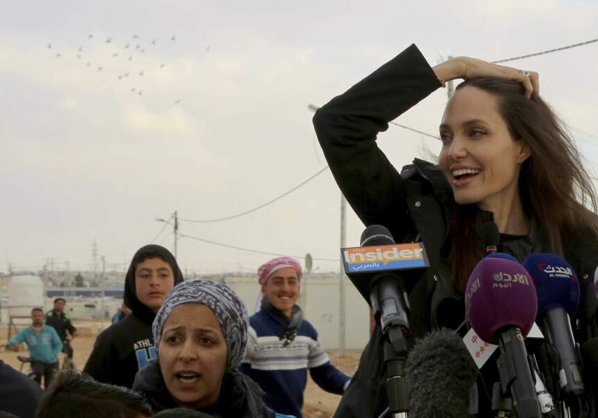 Angelina Jolie s'est rendue au camp de réfugiés de Zaatari en Jordanie