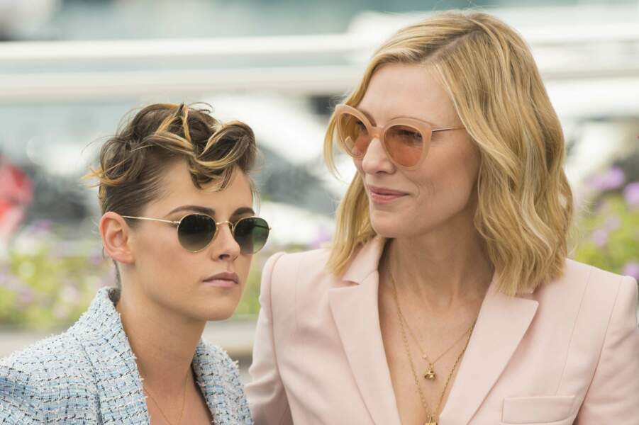 Kristen Stewart et Cate Blanchett, complices lors du photocall du jury à Cannes