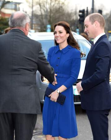 La duchesse de Cambridge accompagnait son mari le prince William.
