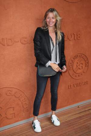 Sarah Lavoine au village de Roland-Garros, le 6 juin