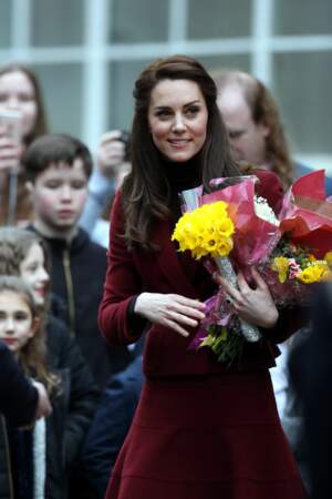 Kate Middleton rend visite aux bénévoles et membres d'un centre pour enfants et adolescents déficients mentaux