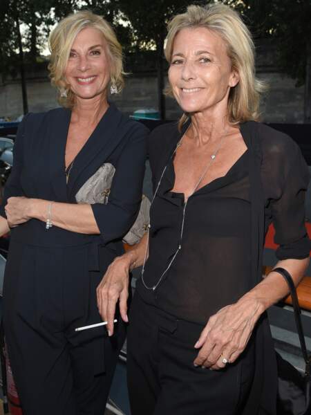 Claire Chazal et Michèle Laroque pour l'anniversaire de Line Renaud