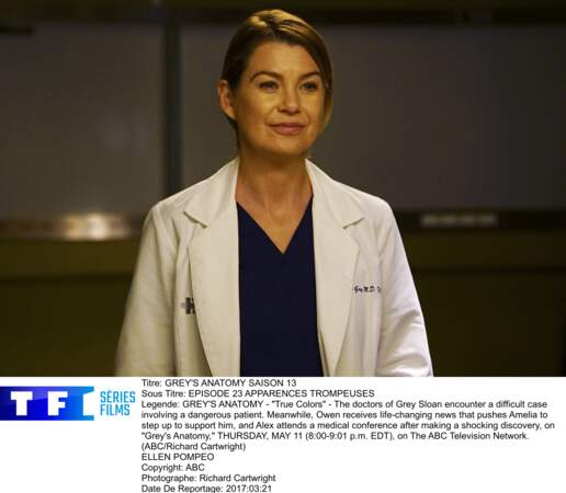 Depuis 2005, l'actrice Ellen Pompeo incarne la chirurgienne Meredith Grey, dans la série "Grey's Anatomy"
