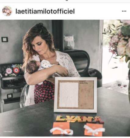 Laetitia Milot et sa petite fille