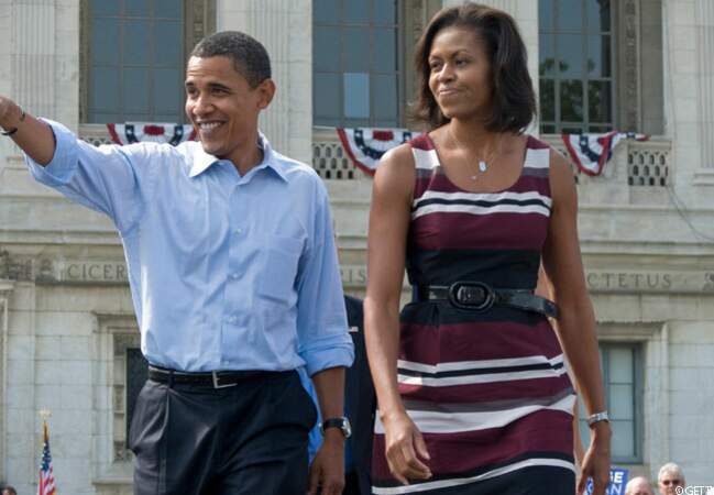 Barack et Michelle font campagne ensemble, le 28 septembre 2008