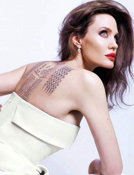 Angelina Jolie, égérie Guerlain de l'eau de parfum "Mon Guerlain Eau de Parfum Florale".