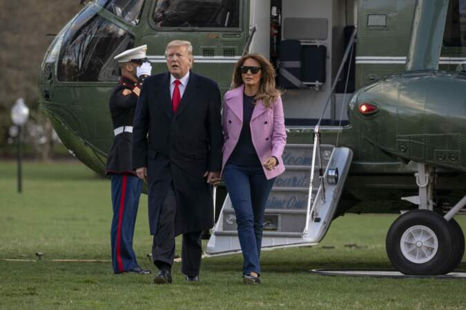 Donald Trump et sa femme étaient partis en week-end à Mar-a-Lago, à Palm Beach en Floride.